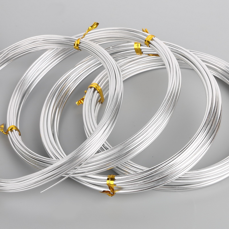 Art Craft Wire - Gümüş Renkli 1mm/1.5mm/2.mm/2.5mm Eloksallı Alüminyum Tel