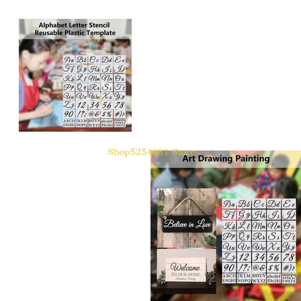 Art Craft Description - AXYC 40 adet Alfabe Mektubu Şablonlar