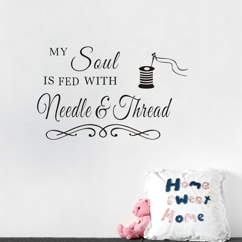 Art Craft Quotes - Ruhum Dikiş İğnesi ve İpliği Duvar