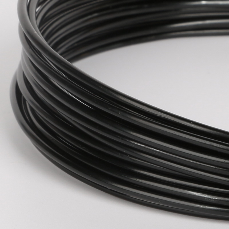 Art Craft Wire - Yeni 1/1.5/2/2.5/5mm Yumuşak Siyah Alüminyum Tel