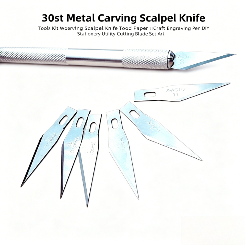Art Craft Knife - 30 takım gravür neşter bıçak seti