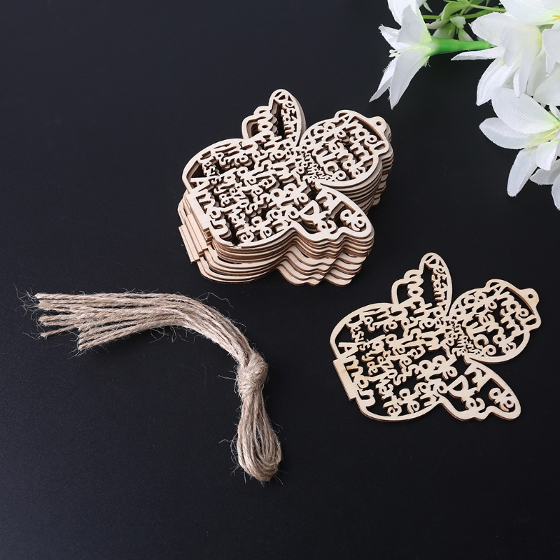 Art Craft Description - 12 adet/paket ahşap oymak melek bebek