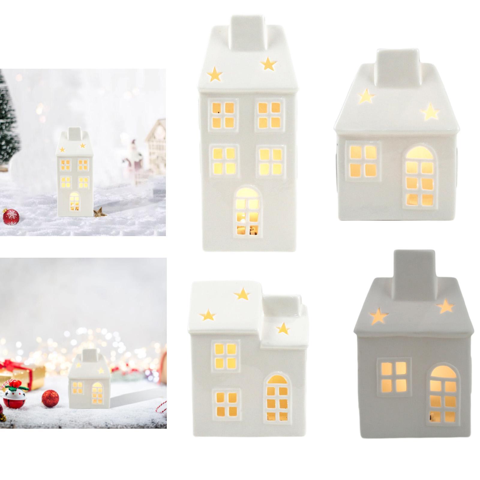 Art And Craft For Xmas - Seramik Noel Evi Yatak Odası Masa