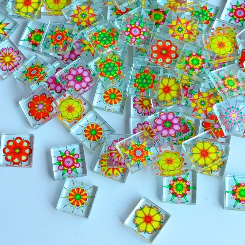 Art And Craft Photos - 100/200 Gram Şeffaf Mozaik Malzemesi, 2.3*2.3cm