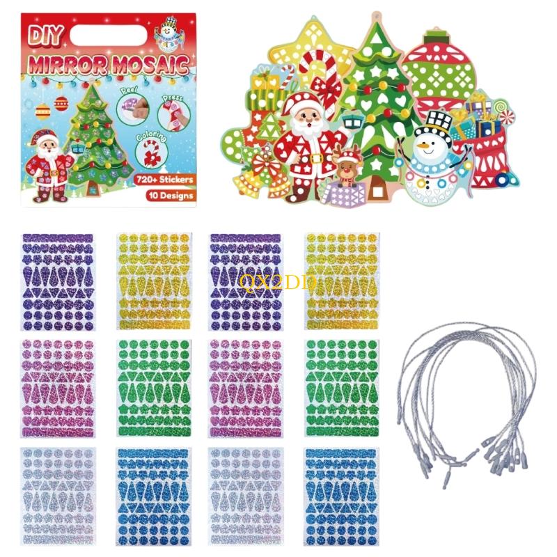 Art Craft Mirror - QX2D Noel Folyo Etiket Çocuklar Için