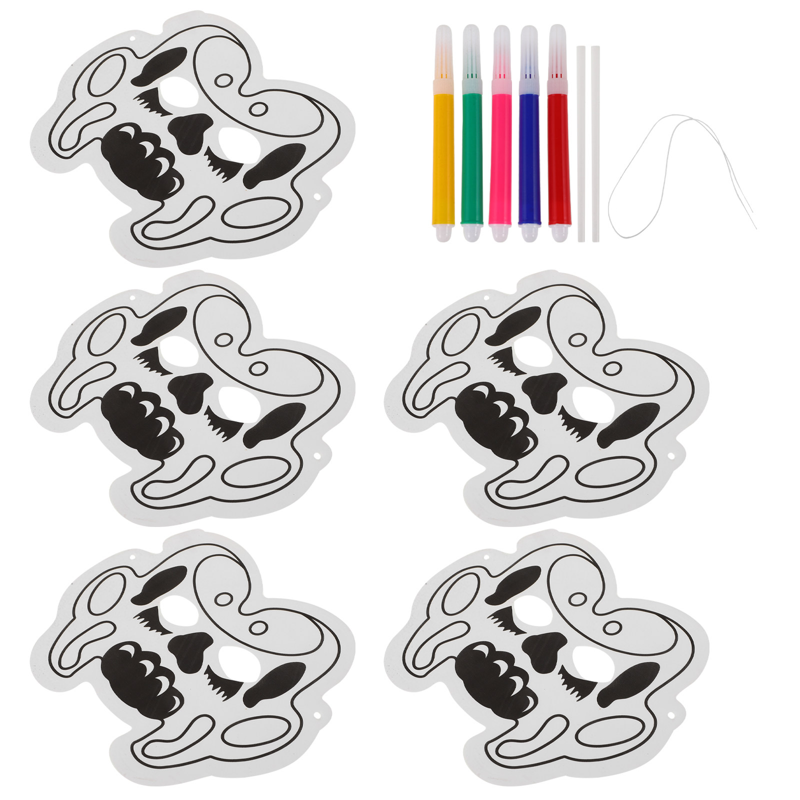 Art Craft Class - 1 Set DIY Graffiti Balon Maskesi