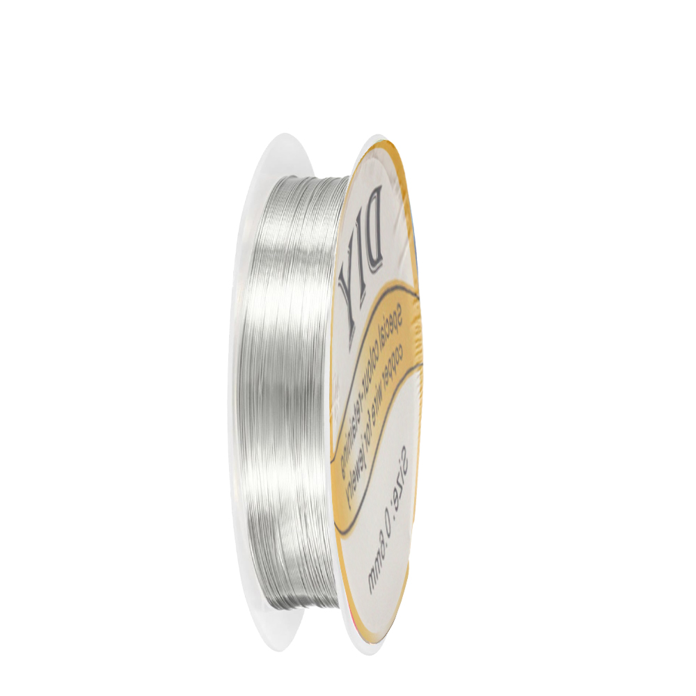 Art Craft Wire - 1 rulo gümüş bakır tel 0.3/0.4/0.5/0.6/0.8mm