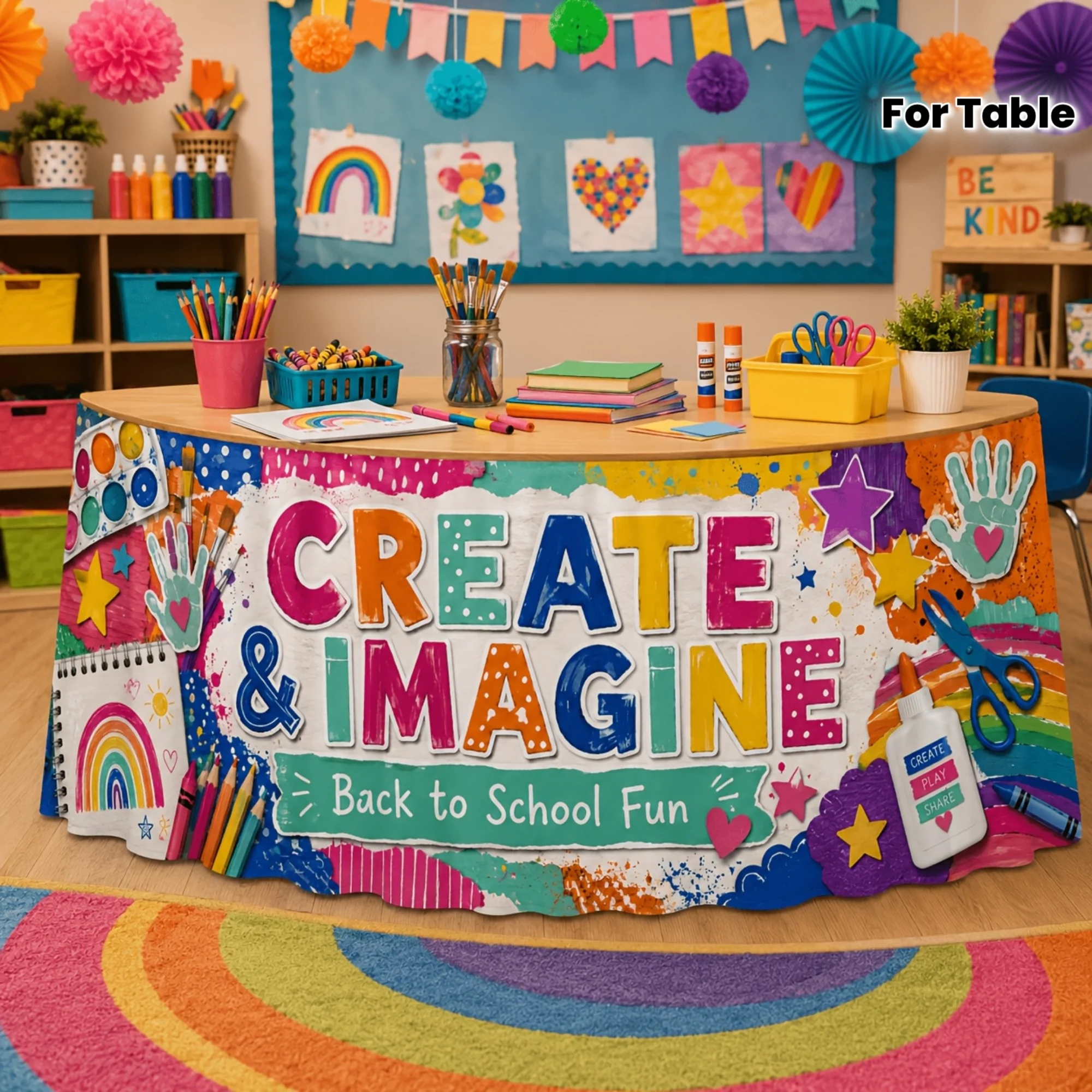 Art Craft Class - Parti masa örtüsü 1, okul etkinlikleri,