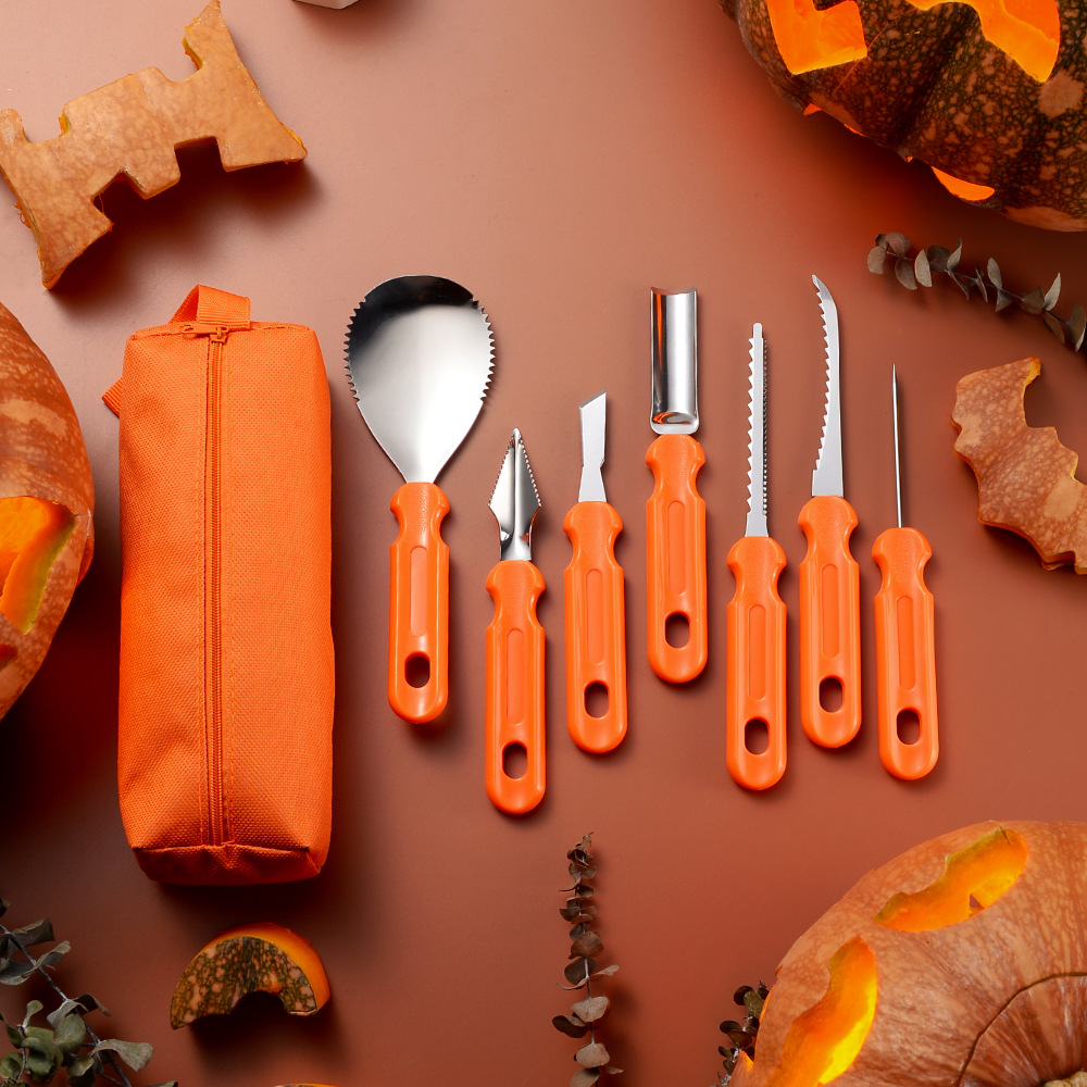 Art Craft Vegetables - Cadılar Bayramı Balkabağı Oyma Seti Profesyonel