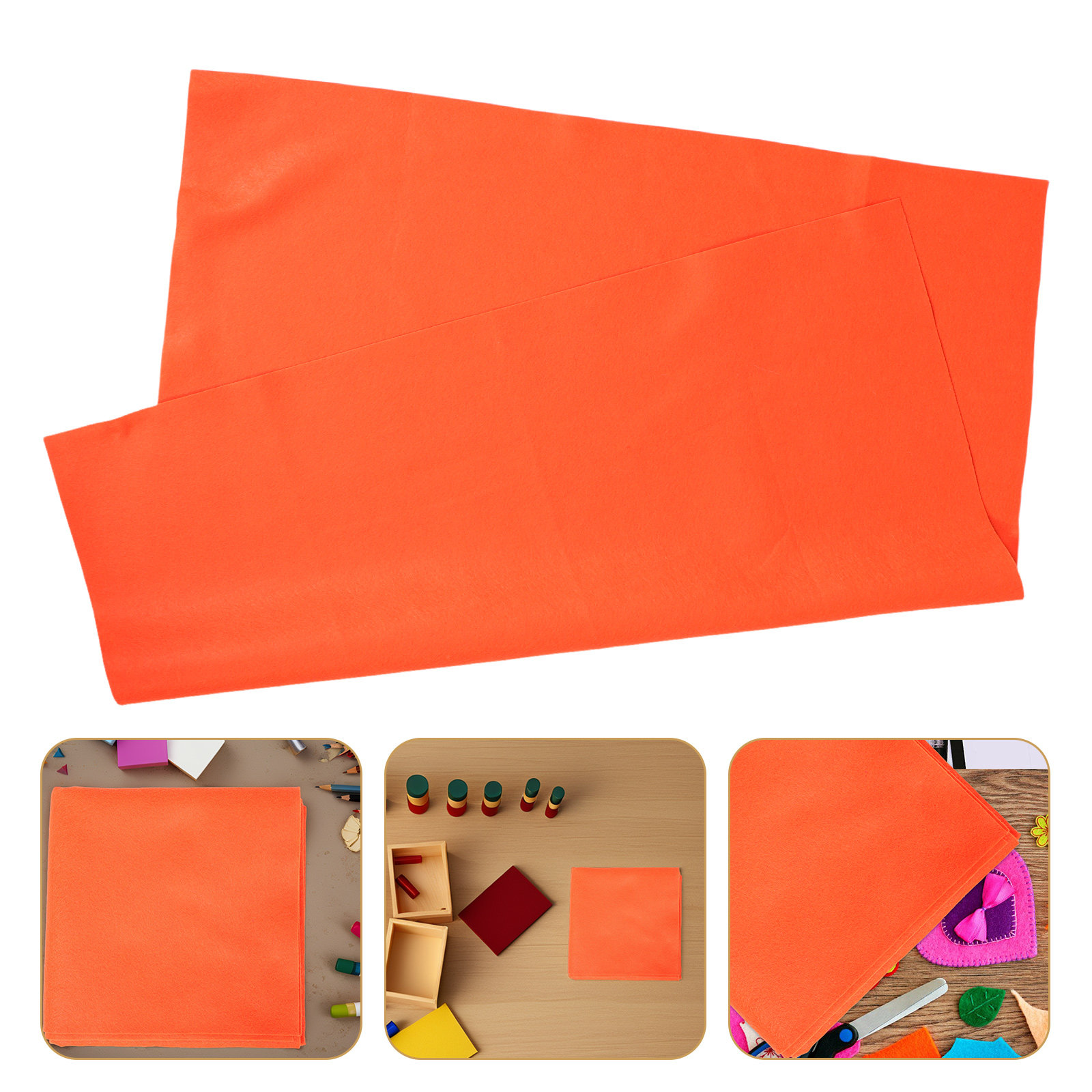 Art Craft Class - Turuncu Keçe Kumaş Yumuşak Esnek Aşınmaya