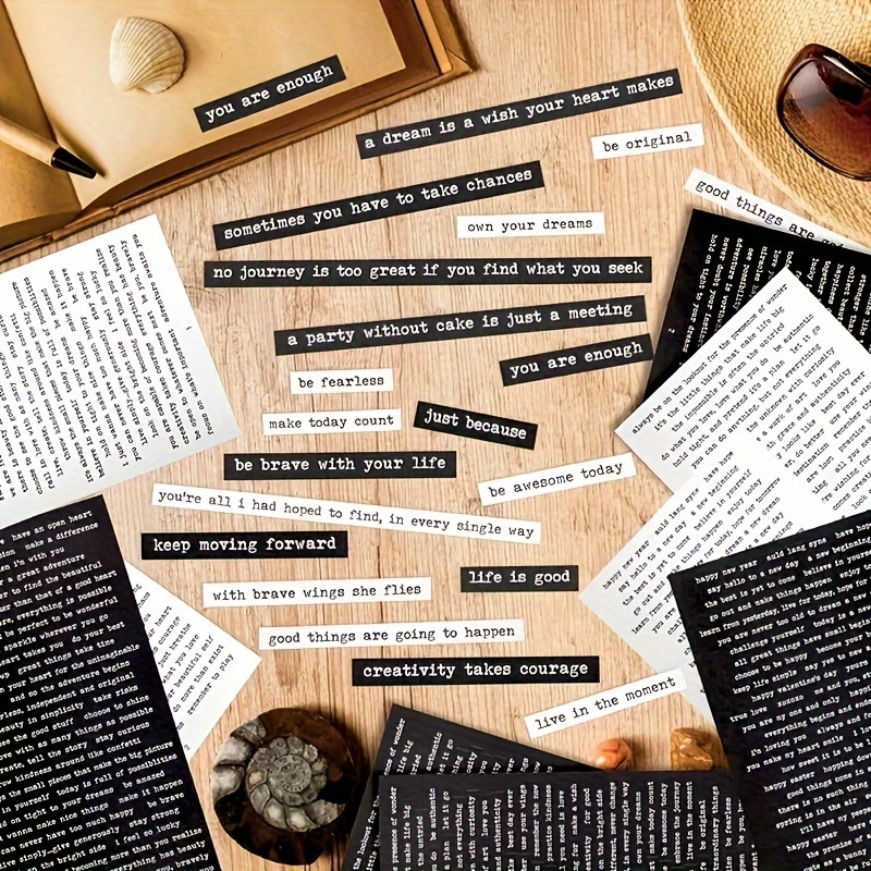 Art Craft Quotes - 406 adet İlham Verici Alıntı Çıkartmalar