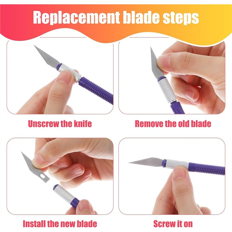 Art Craft Knife - 【ŞİMDİ TAZARLAİN】Exacto Knives Toplu 64'lü Bıçak