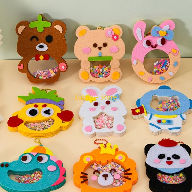 Art Craft Class - Y4QA Karikatür Hayvan Çalkalayıcı Kolye Zanaat