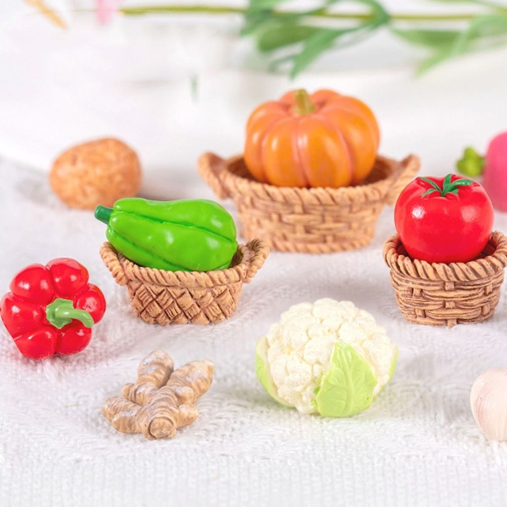 Art Craft Vegetables - Sevimli sebze figürinler minyatürleri reçine el