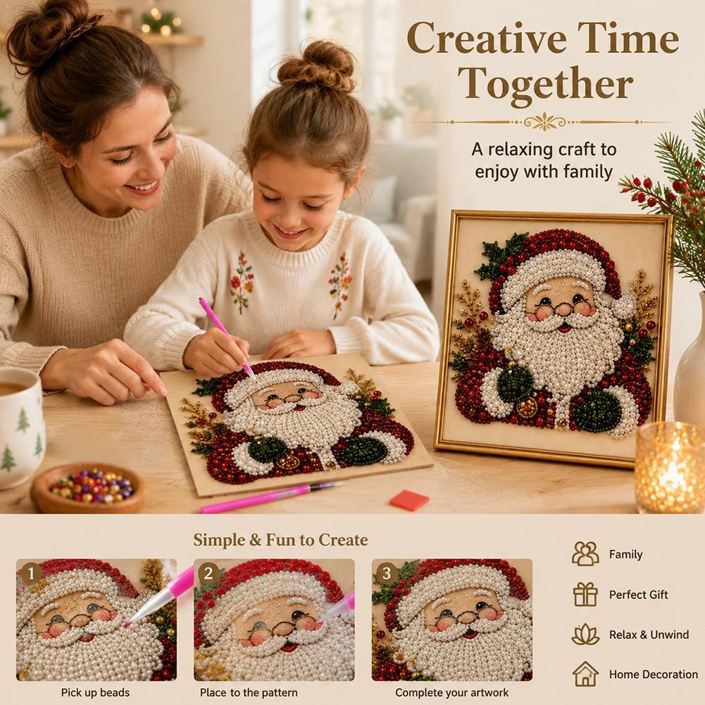 Noel Baba İnci Sanatı DIY Kiti - Art Craft Gifts For Adults incelemesi ve fiyatı