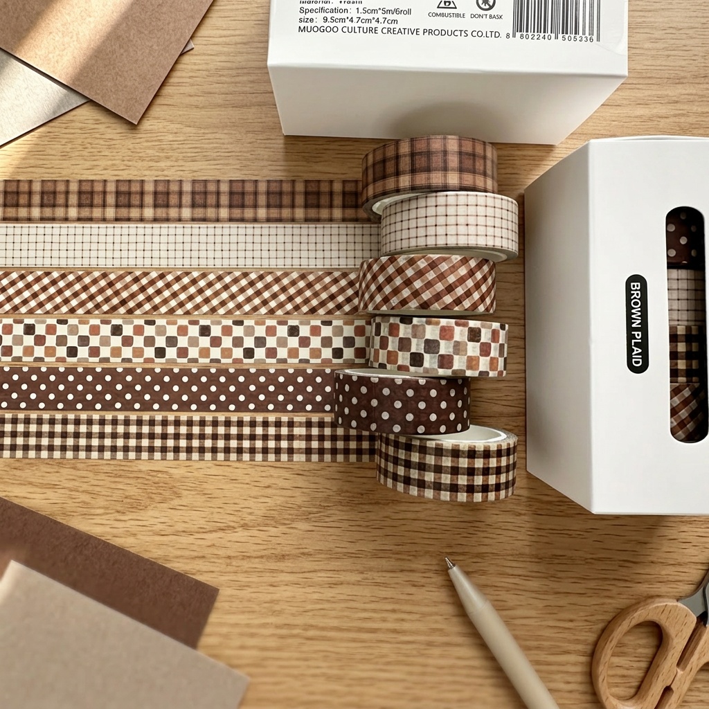 Washi Bant Seti, 6 Rulo, Çeşit - Art Craft Journal incelemesi ve fiyatı