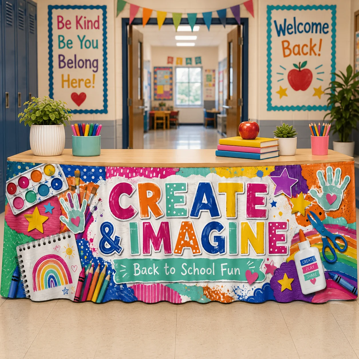 Parti masa örtüsü 1, okul etki - Art Craft Class incelemesi ve fiyatı