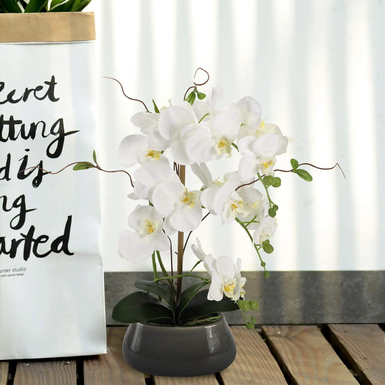 Vazo ipek sahte bitkiler düzen - Art Craft Vase incelemesi ve fiyatı