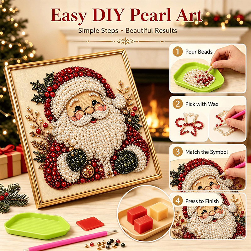 Noel 3D İnci Sanatı DIY Kiti N - Art And Craft For Xmas incelemesi ve fiyatı