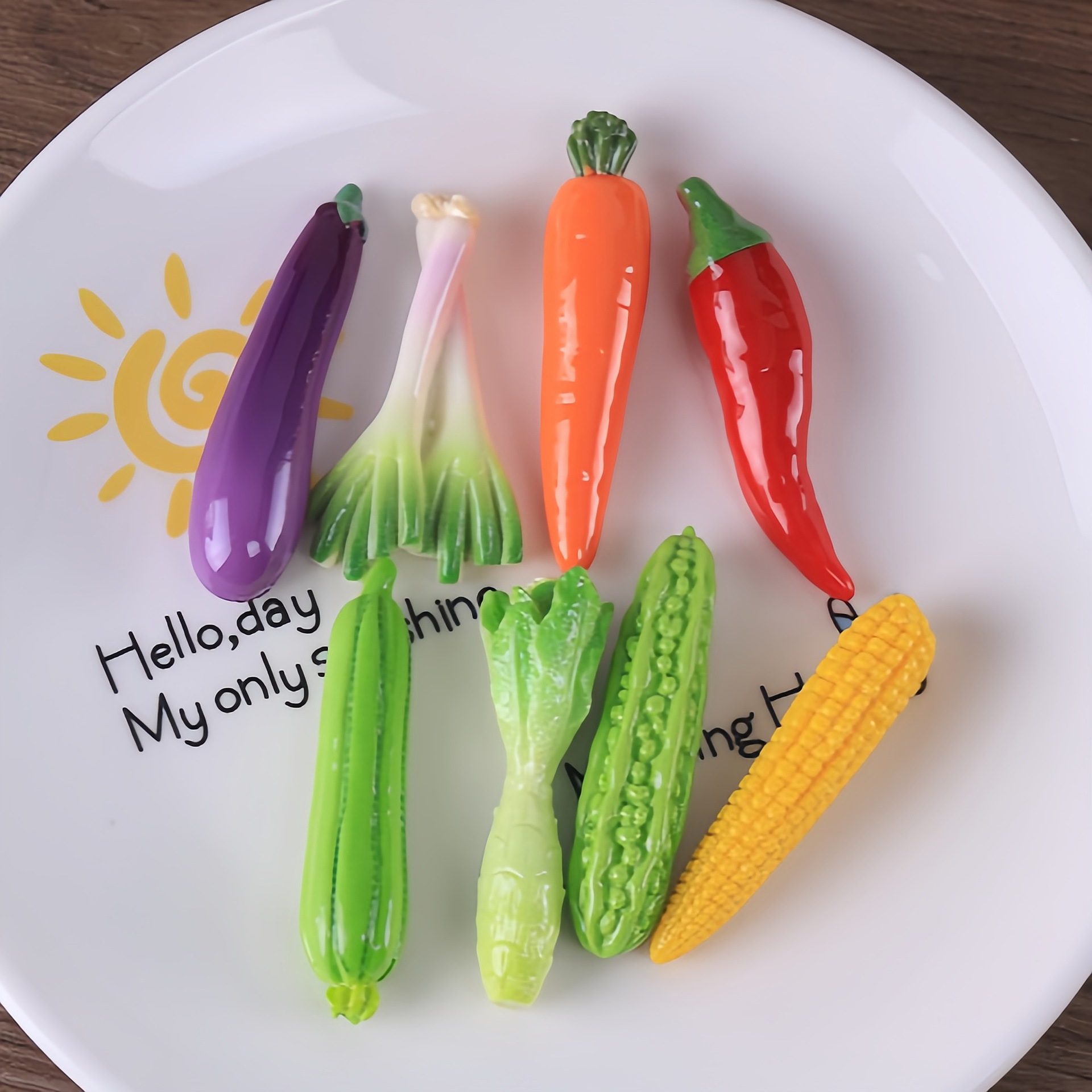 10 adet yapay sebze düz arka r - Art Craft Vegetables incelemesi ve fiyatı