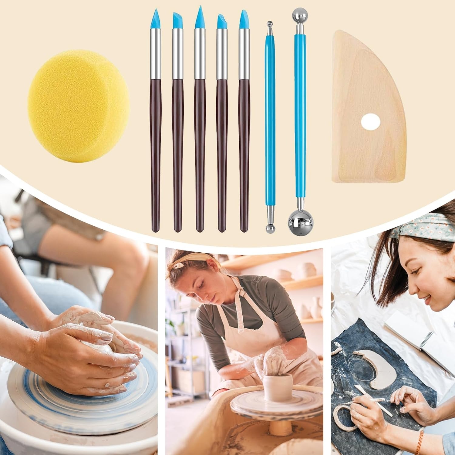 31 adet/takım Sanat Seramik Ya - Art Craft Knife incelemesi ve fiyatı