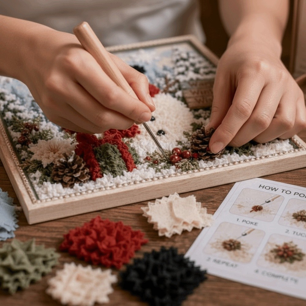 Dikişsiz Noel Poke Sanatı Kola - Art And Craft For Xmas incelemesi ve fiyatı