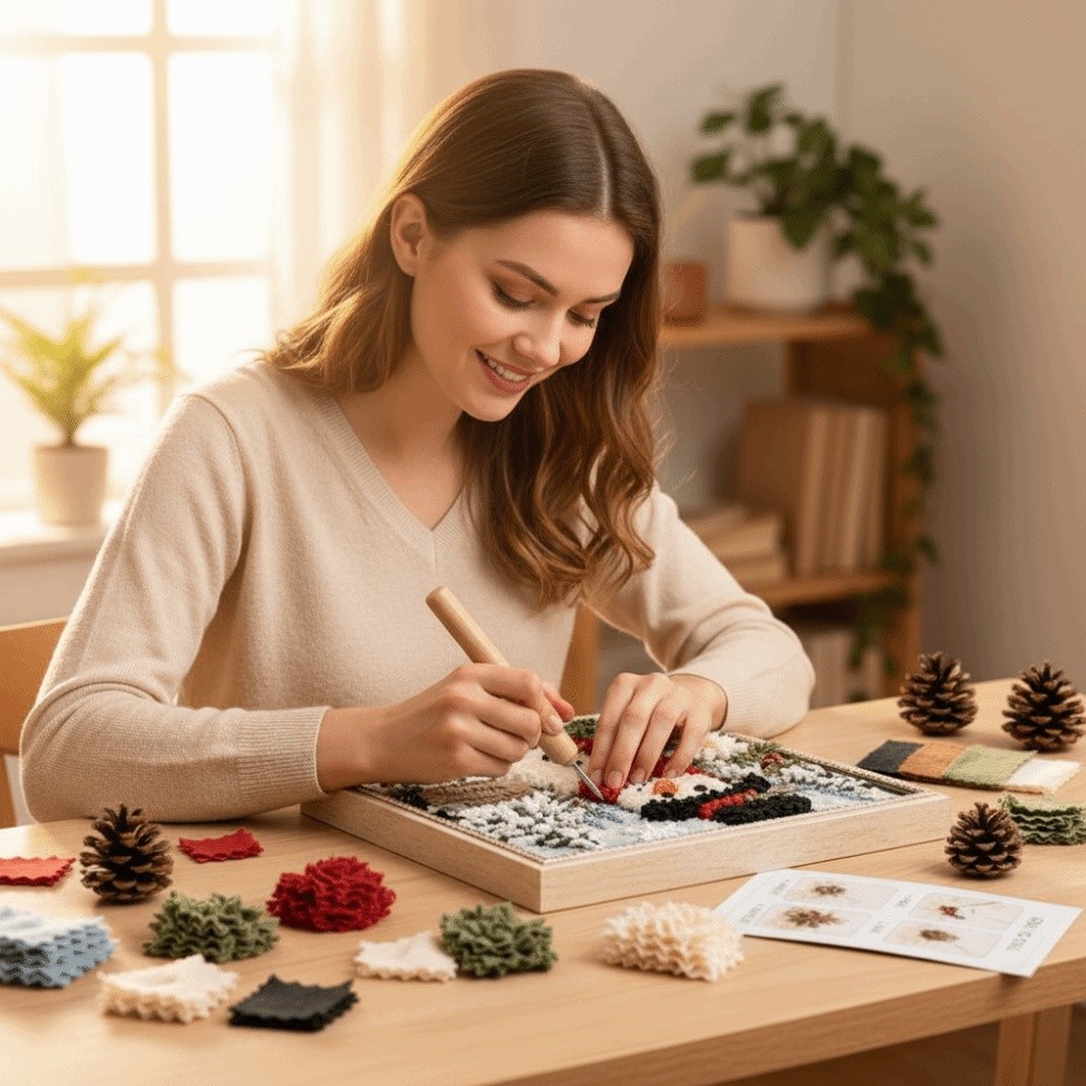 Dikişsiz Noel Poke Sanatı Kola - Art And Craft For Xmas incelemesi ve fiyatı