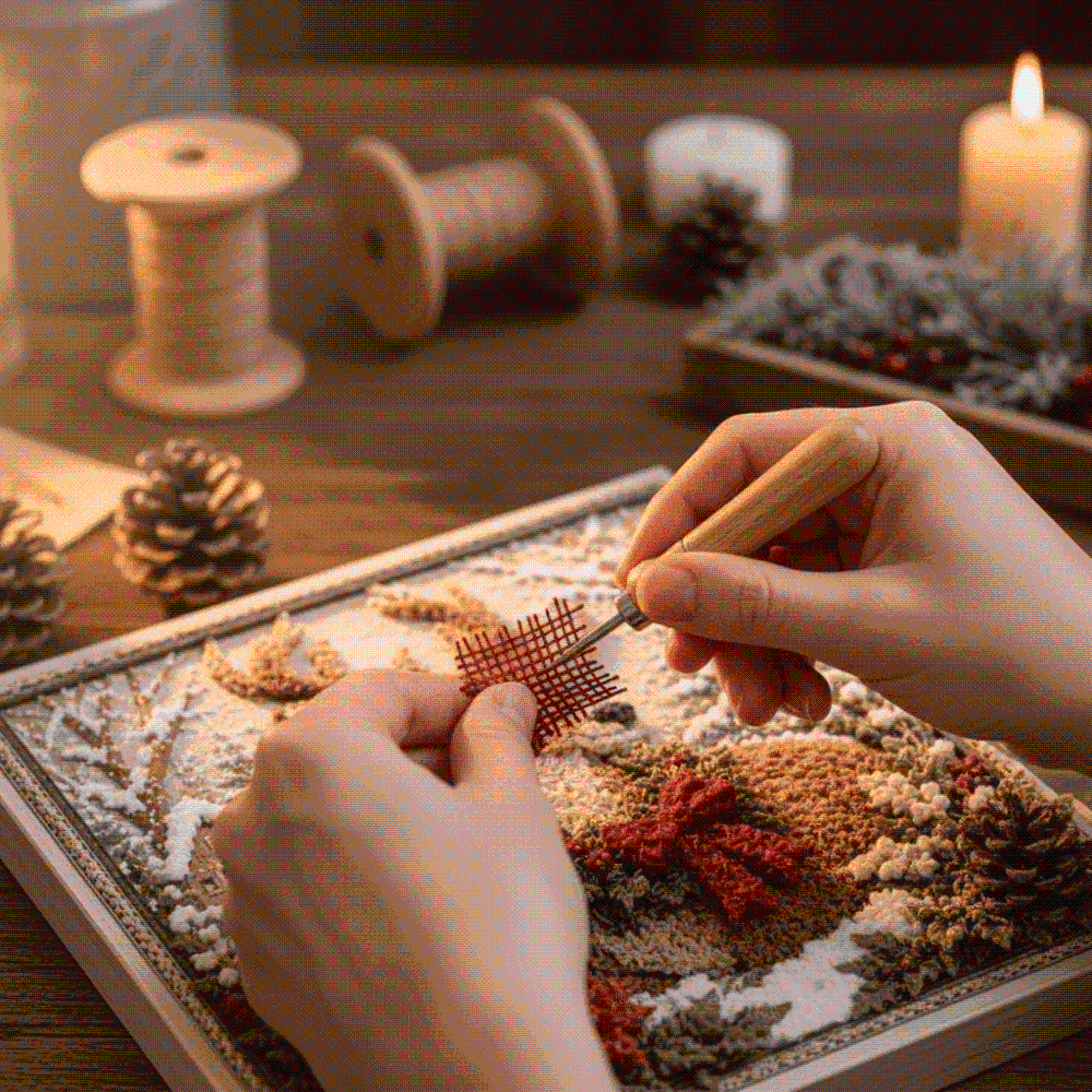 Dikişsiz Noel Poke Sanatı Kola - Art And Craft For Xmas incelemesi ve fiyatı