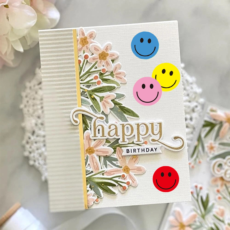 500 adet/rulo renkli yüz etike - Art Craft Journal incelemesi ve fiyatı