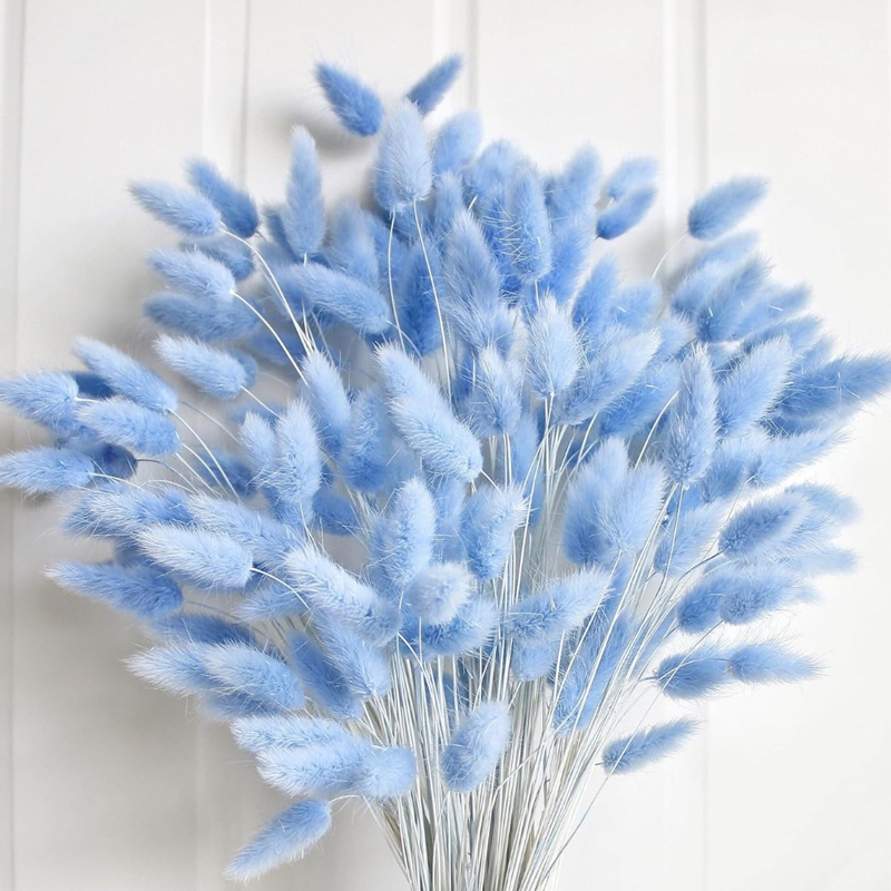 100 adet mavi tavşan kuyruğu ç - Art Craft Vase incelemesi ve fiyatı