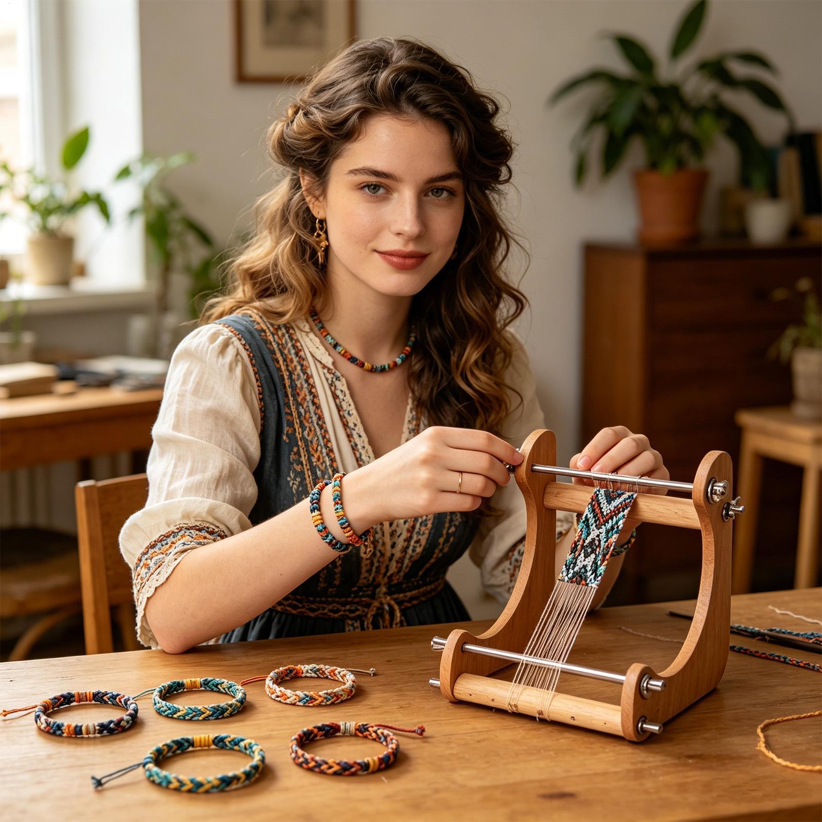 1 adet Ahşap Boncuk Dokuma Tez - Loom Weaving Frame incelemesi ve fiyatı